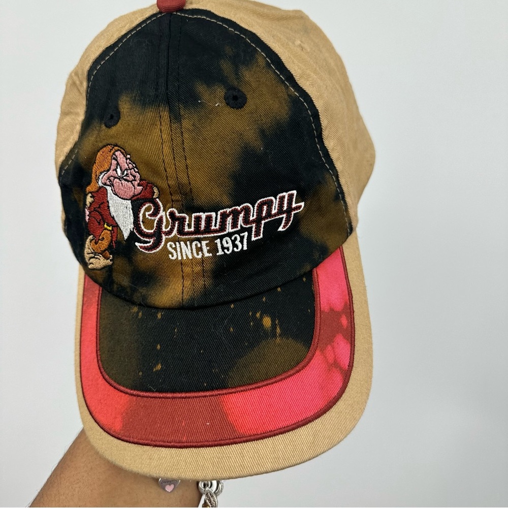 Disney Grumpy Dwarf Custom Bleach Splatter Dad Ha… - image 3